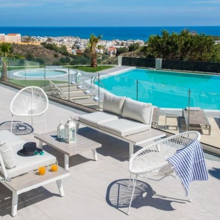 Orama Luxury Villa 4 Bedrooms With Private Pool Limenas Chersonisou Exterior foto