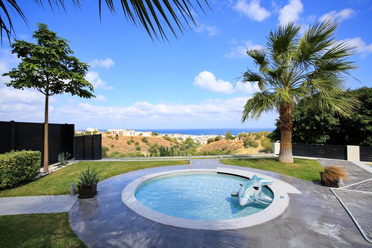 Orama Luxury Villa 4 Bedrooms With Private Pool Limenas Chersonisou Exterior foto