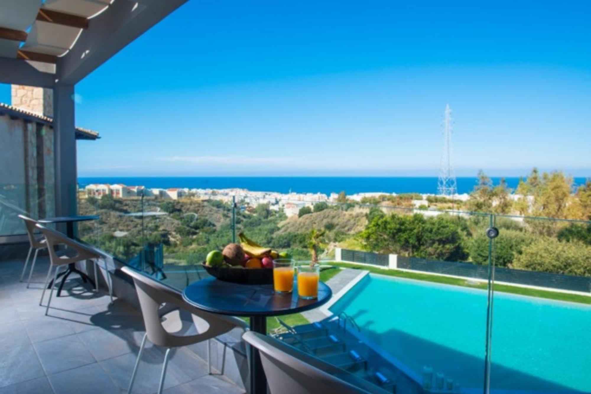 Orama Luxury Villa 4 Bedrooms With Private Pool Limenas Chersonisou Exterior foto