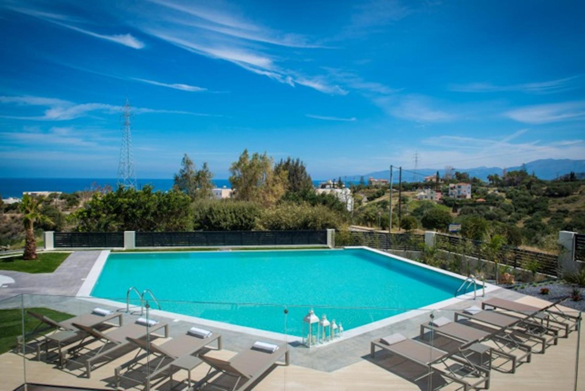 Orama Luxury Villa 4 Bedrooms With Private Pool Limenas Chersonisou Exterior foto